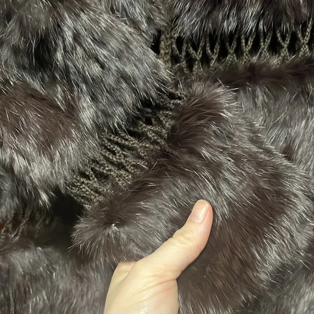 BCBGMaxazaria Rabbit Fur/Wool Coat Women’s S - Picture 2 of 4